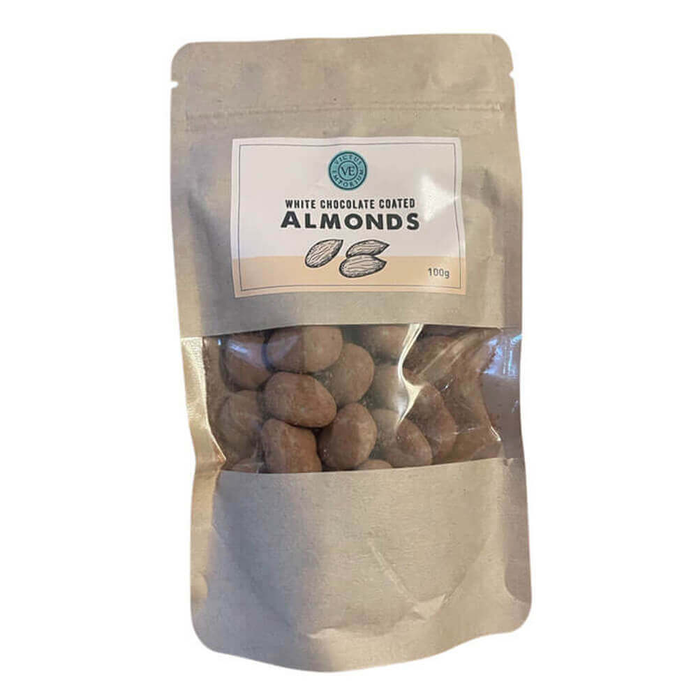 Victus Emporium White Chocolate Covered Almonds 100g